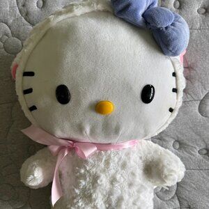 Hello Kitty 2017 Easter Greeter Lamb Plush Doll Sanrio White Sheep Stands 18-20"